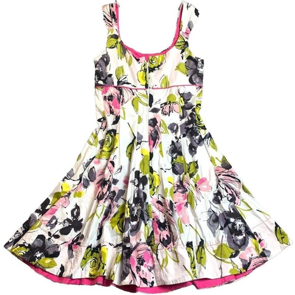 Maggie London fit & flare floral midi dress Sz 16 - Picture 3 of 4